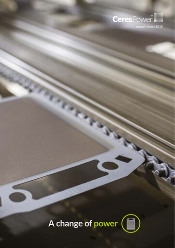 Thumbnail Ceres Power Annual Report 2015