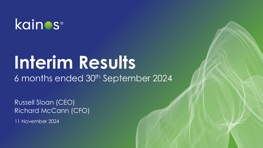 Thumbnail Kainos Group Half-year Report 2024-h1