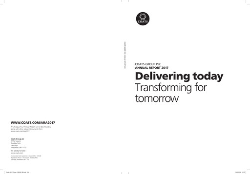 Thumbnail Coats Group Annual Report 2017