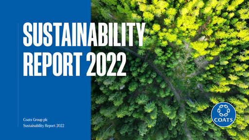 Thumbnail Coats Group Sustainability Report 2022