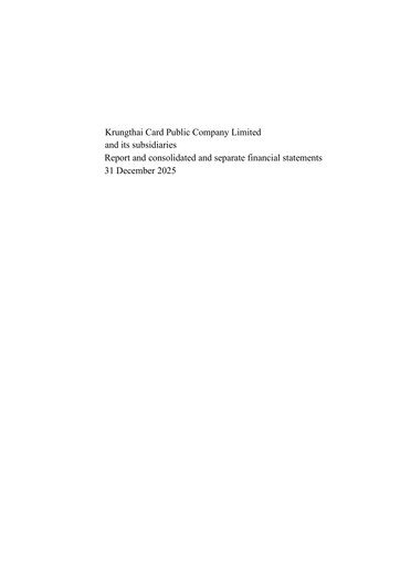 Thumbnail Krungthai Card Financial Statement 2025