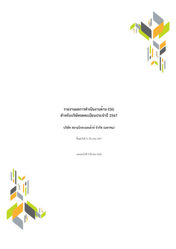 Thumbnail Siam Global House ESG Report 2024