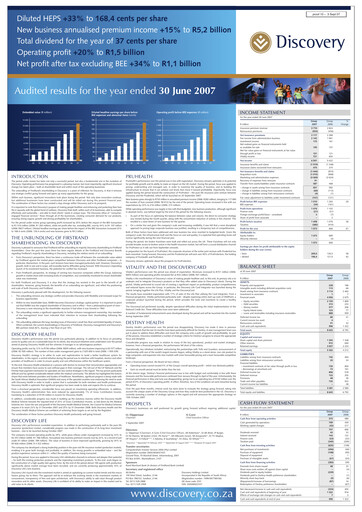 Thumbnail Discovery Limited Financial Report 2007