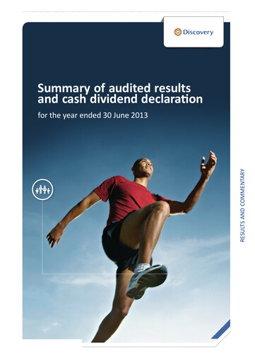 Thumbnail Discovery Limited Financial Report 2013