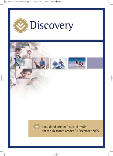 Thumbnail Discovery Limited Half-year Report 2005-h1