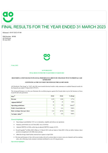 Thumbnail AO World Financial Report 2023