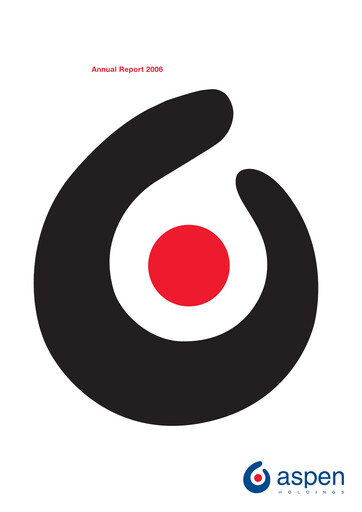 Thumbnail Aspen Pharmacare Annual Report 2006