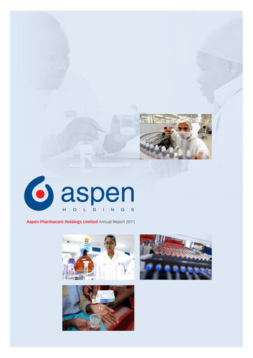 Thumbnail Aspen Pharmacare Annual Report 2011