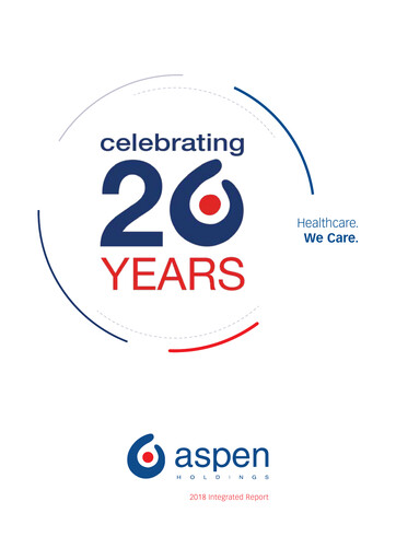 Thumbnail Aspen Pharmacare Annual Report 2018