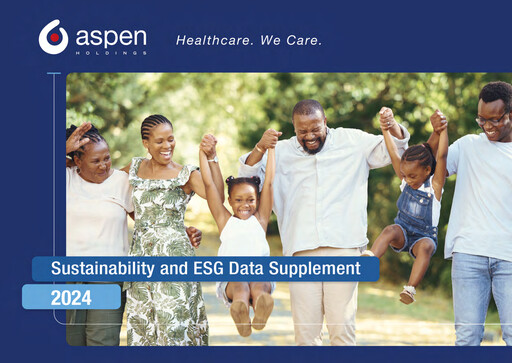 Thumbnail Aspen Pharmacare Sustainability Report 2024