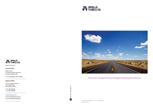 Vorschaubild Apollo Tyres Nachhaltigkeitsbericht 2022-2023
