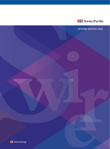 Miniature Swire Pacific Rapport semestriel 2002-h1