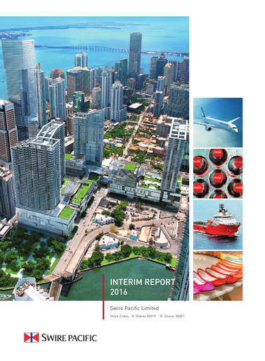 Miniature Swire Pacific Rapport semestriel 2016-h1