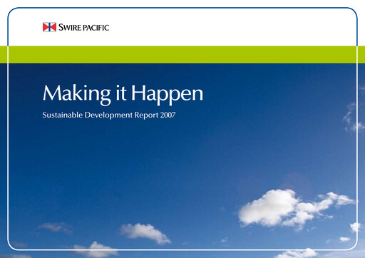 Thumbnail Swire Pacific Sustainability Report 2007