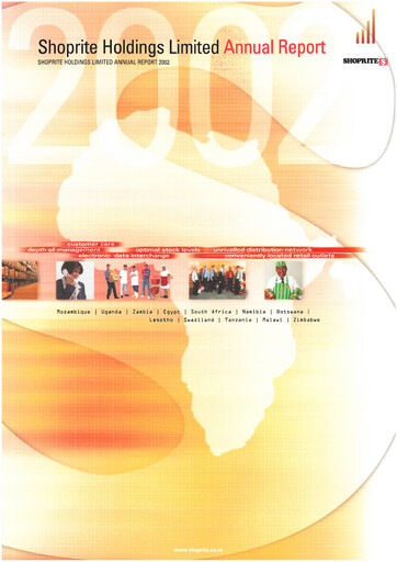 Miniature Shoprite Rapport annuel 2002