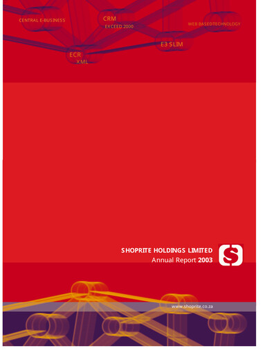 Miniature Shoprite Rapport annuel 2003