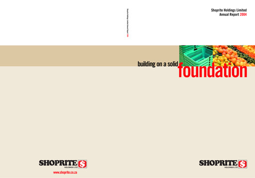 Miniature Shoprite Rapport annuel 2004