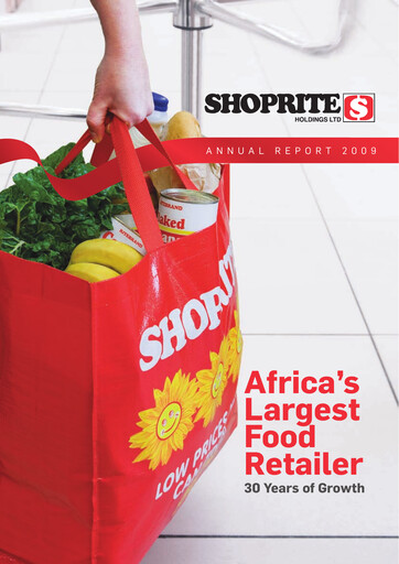 Miniature Shoprite Rapport annuel 2009