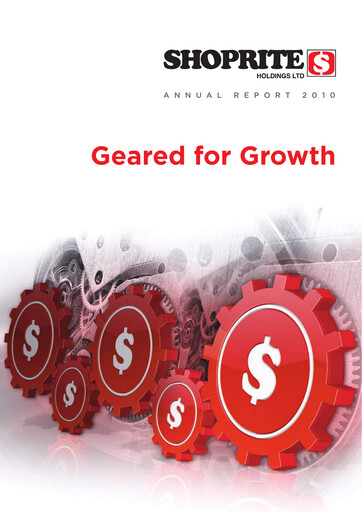 Miniature Shoprite Rapport annuel 2010