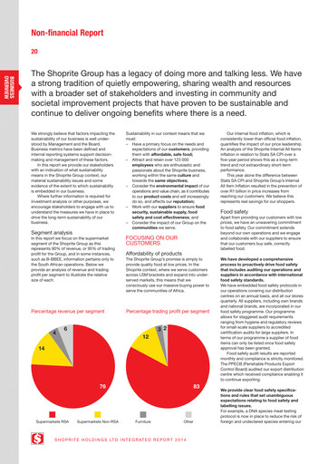 Miniature Shoprite Rapport de durabilité 2014