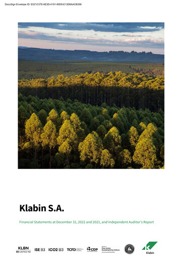 Thumbnail Klabin Financial Statement 2022