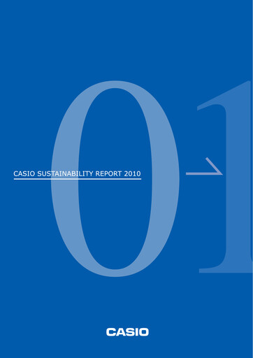 Thumbnail CASIO Sustainability Report 2010