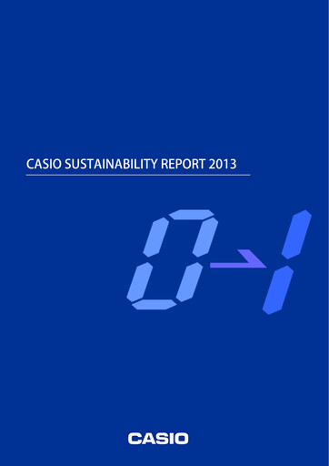 Thumbnail CASIO Sustainability Report 2013