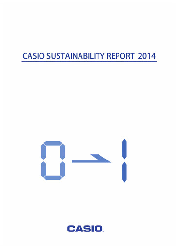 Thumbnail CASIO Sustainability Report 2014