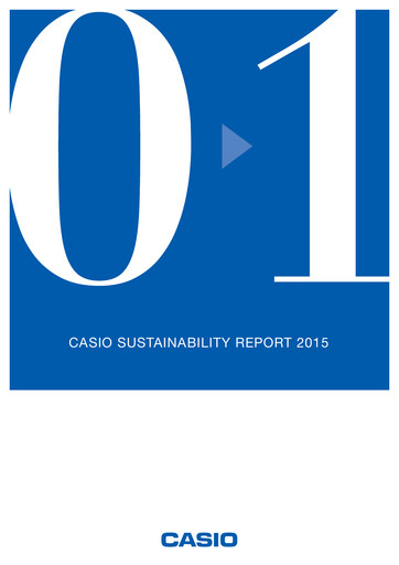 Thumbnail CASIO Sustainability Report 2015