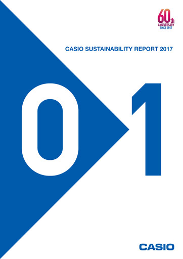 Thumbnail CASIO Sustainability Report 2017