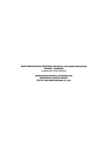 Thumbnail SPIMACO (Saudi Pharmaceutical Industries and Medical Appliances Corporation) Financial Statement 2023