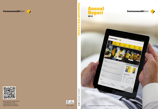 Thumbnail Commonwealth Bank Annual Report 2013