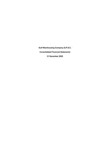 Thumbnail Gulf Warehousing Company Financial Statement 2025