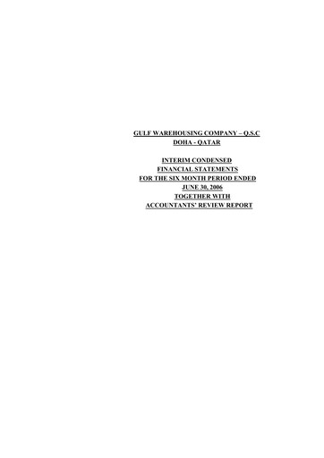Thumbnail Gulf Warehousing Company Half-year Report 2006-h1