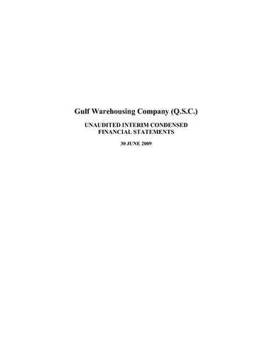Thumbnail Gulf Warehousing Company Half-year Report 2009-h1
