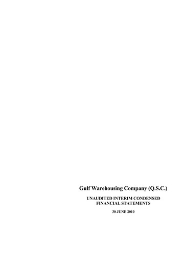 Thumbnail Gulf Warehousing Company Half-year Report 2010-h1