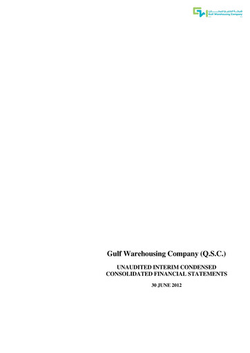 Thumbnail Gulf Warehousing Company Half-year Report 2012-h1