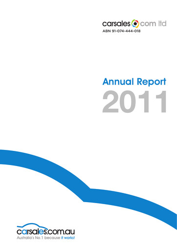 Thumbnail CAR Group (Carsales) Annual Report 2011