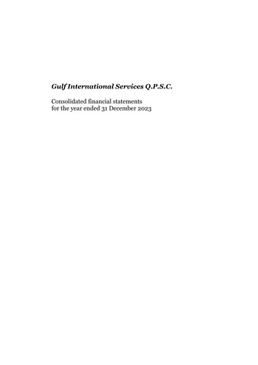 Thumbnail Gulf International Services Financial Statement 2023