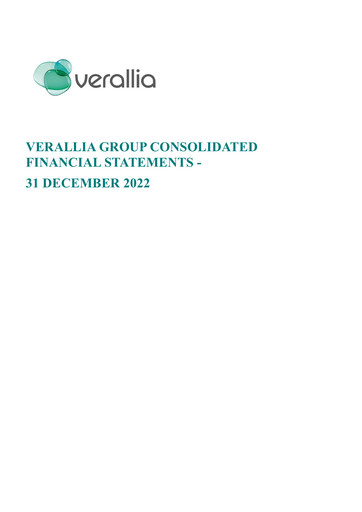 Vorschaubild Verallia Finanzmitteilung 2022
