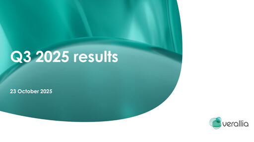 Thumbnail Verallia Quarterly Report 2025-q3
