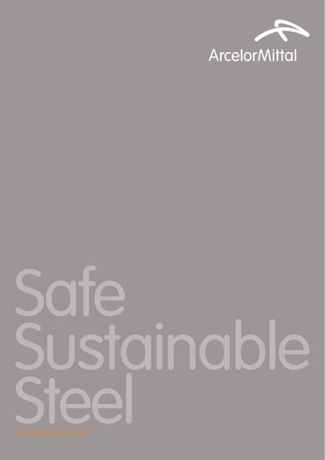 Thumbnail ArcelorMittal Annual Report 2008