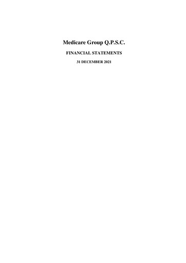 Thumbnail Medicare Group Financial Statement 2021