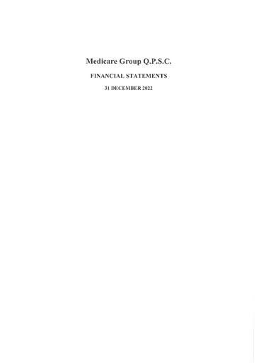 Thumbnail Medicare Group Financial Statement 2022