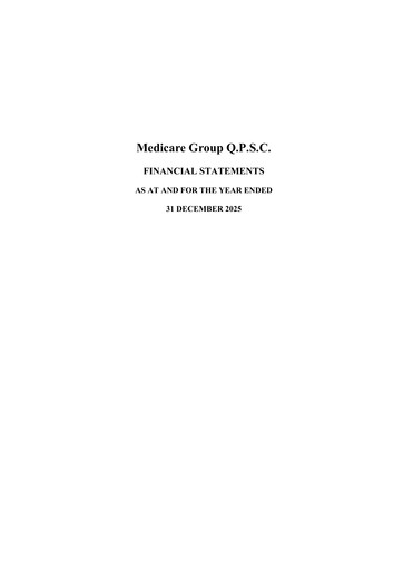 Thumbnail Medicare Group Financial Statement 2025