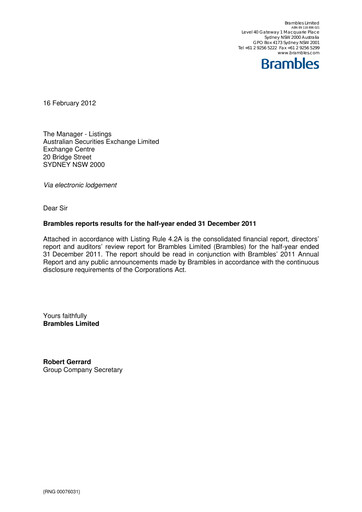 Thumbnail Brambles Half-year Report 2012-h1