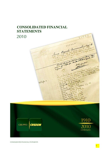 Thumbnail Credito Emiliano Financial Statement 2010
