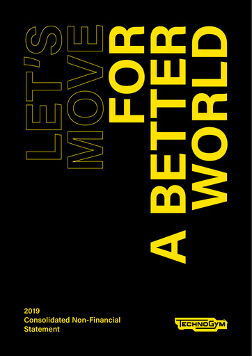 Miniature Technogym Rapport de durabilité 2019