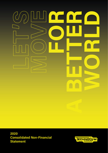 Miniature Technogym Rapport de durabilité 2020