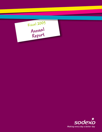 Thumbnail Sodexo Annual Report 2009